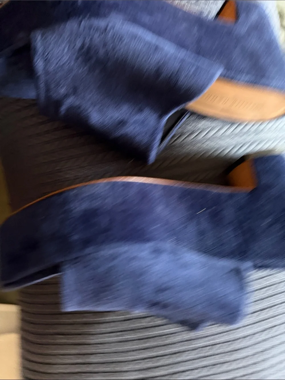 Loeffler Randall navy suede